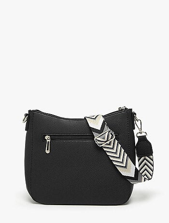 Sac bandoulière grained flora & co toile enduite