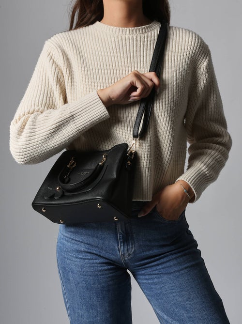 Sac bandoulière grained flora & co toile enduite - Kiabi