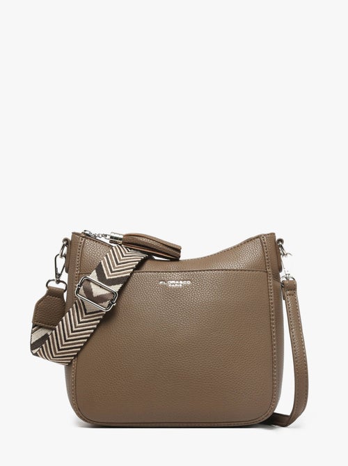 Sac bandoulière grained flora & co toile enduite - Kiabi