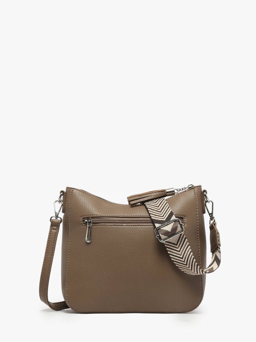 Sac bandoulière grained flora & co toile enduite - Kiabi