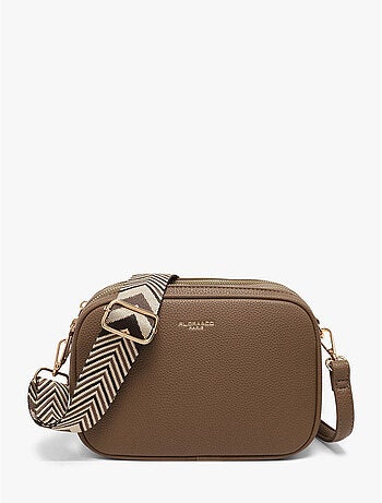Sac bandoulière grained flora & co toile enduite