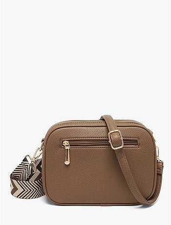 Sac bandoulière grained flora & co toile enduite