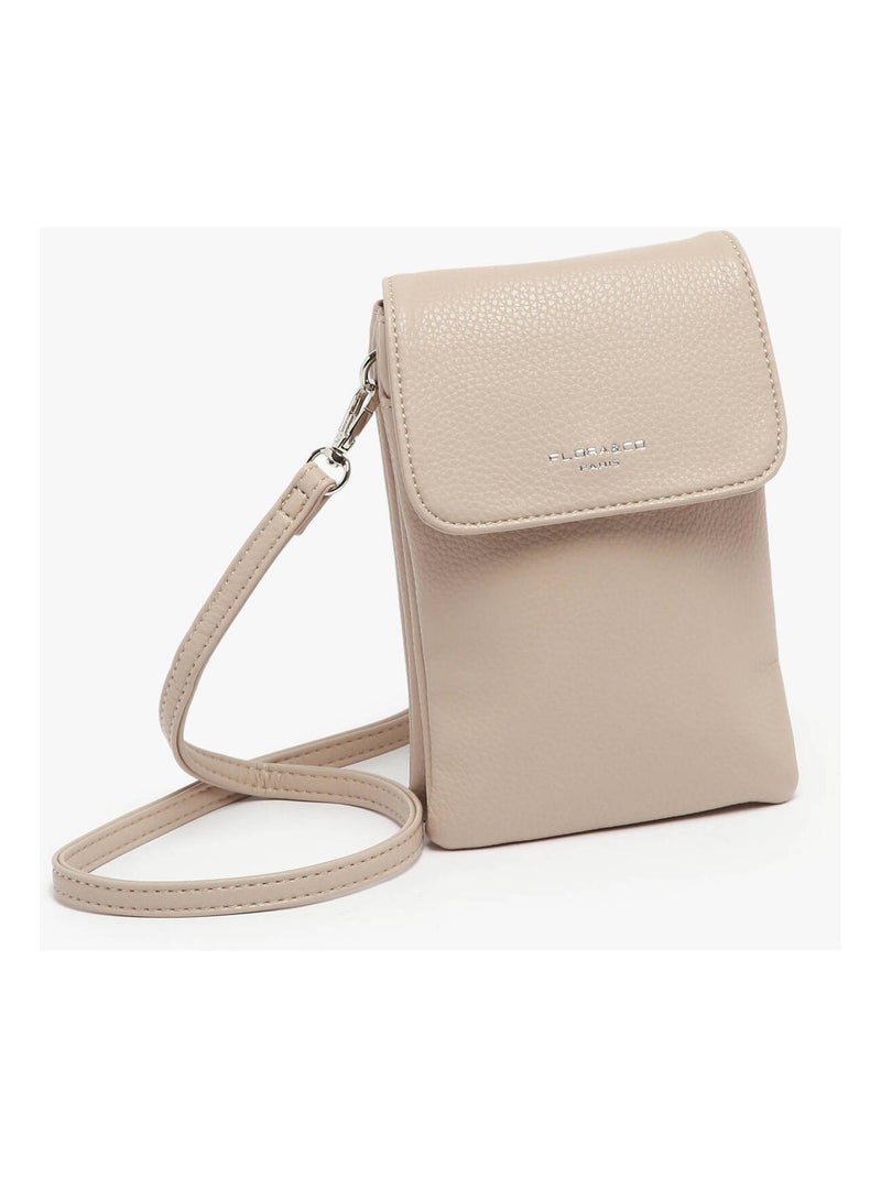 Sac Bandoulière Grained Miniprix Toile Enduite Beige - Kiabi