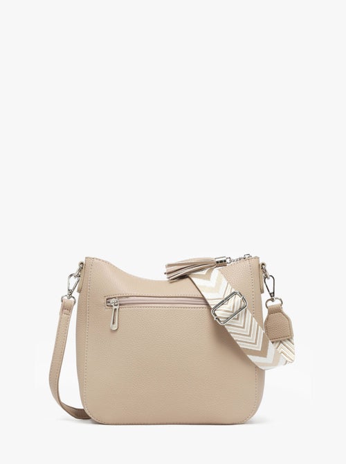 Sac Bandoulière Grained Miniprix Toile Enduite - Kiabi