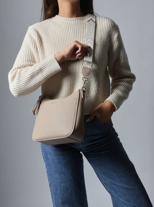 Sac Bandoulière Grained Miniprix Toile Enduite - Kiabi