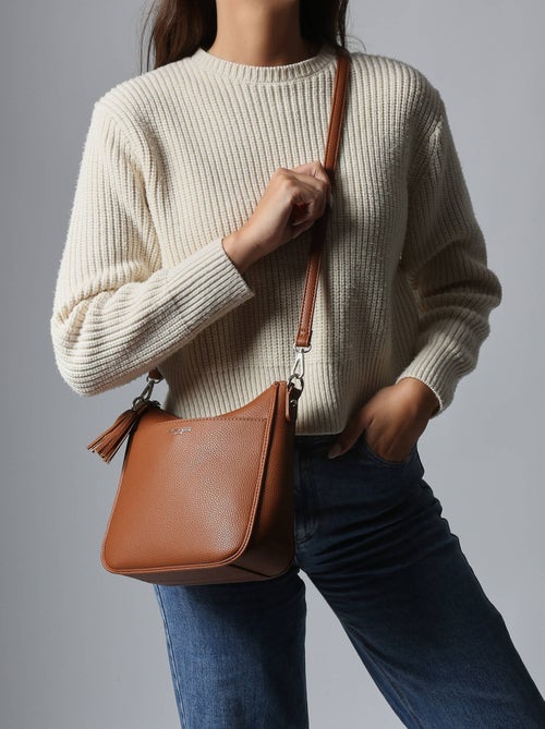 Sac Bandoulière Grained Miniprix Toile Enduite - Kiabi