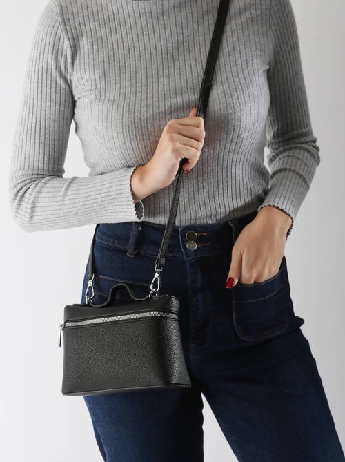 Sac Bandoulière Grained Miniprix Toile Enduite - Kiabi