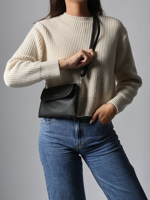 Sac Bandoulière Grained Miniprix Toile Enduite - Kiabi