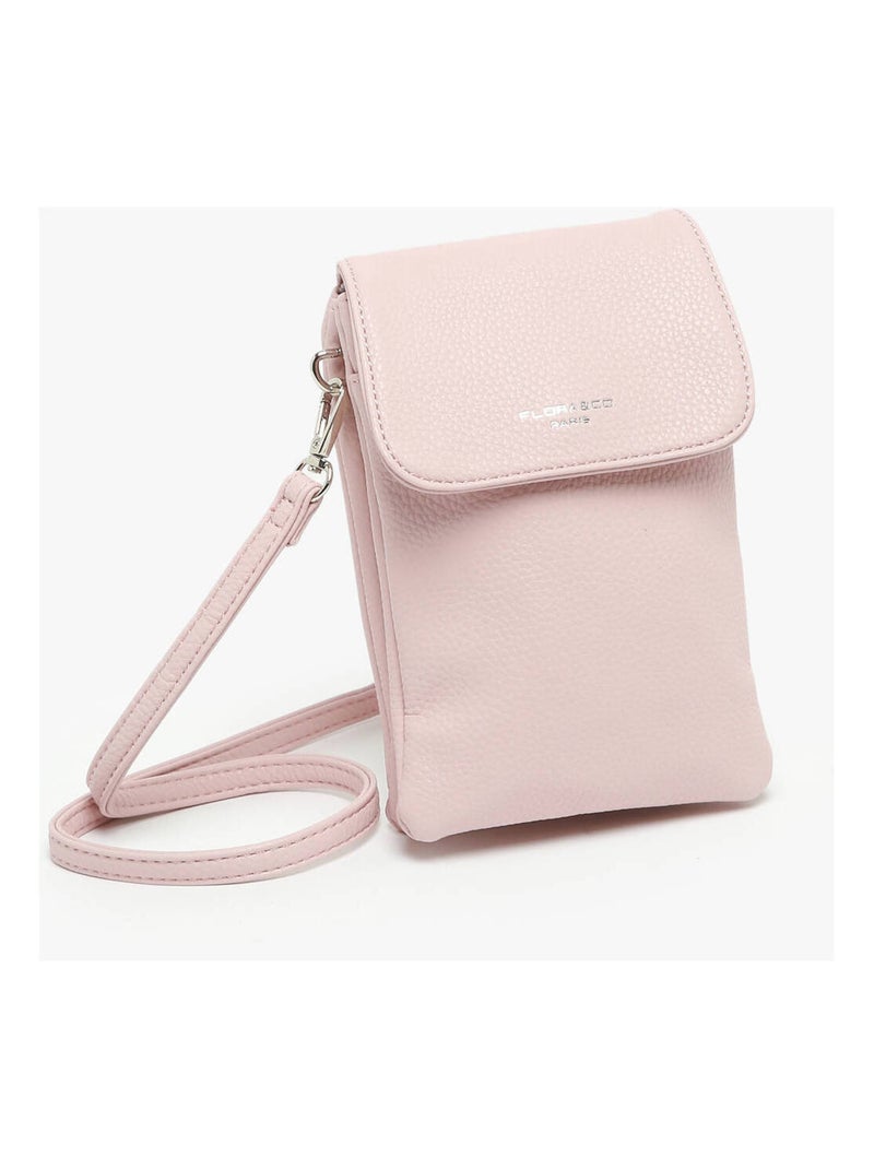 Sac Bandoulière Grained Miniprix Toile Enduite Rose - Kiabi