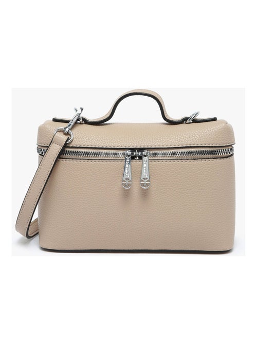 Sac Bandoulière Grained Miniprix Toile Enduite - Kiabi