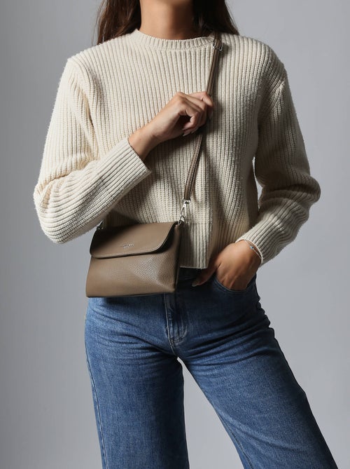 Sac Bandoulière Grained Miniprix Toile Enduite - Kiabi