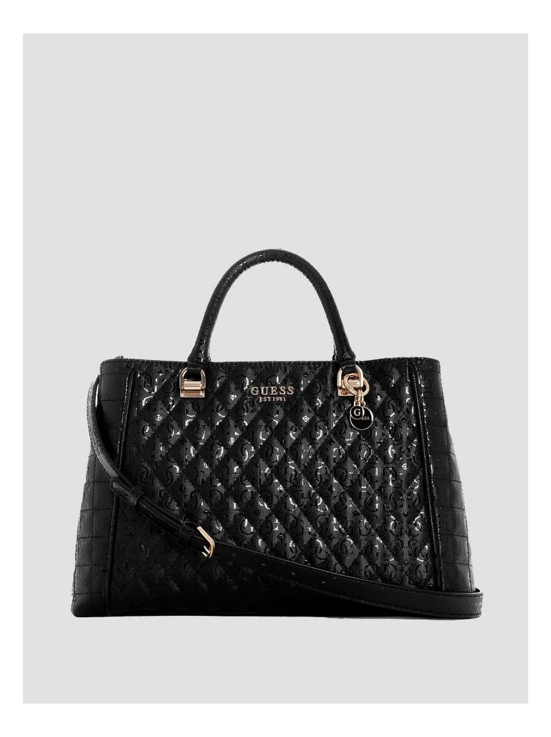 Sac Bandoulière Guess Adi Small Satchel Black GG932206 Noir - Kiabi