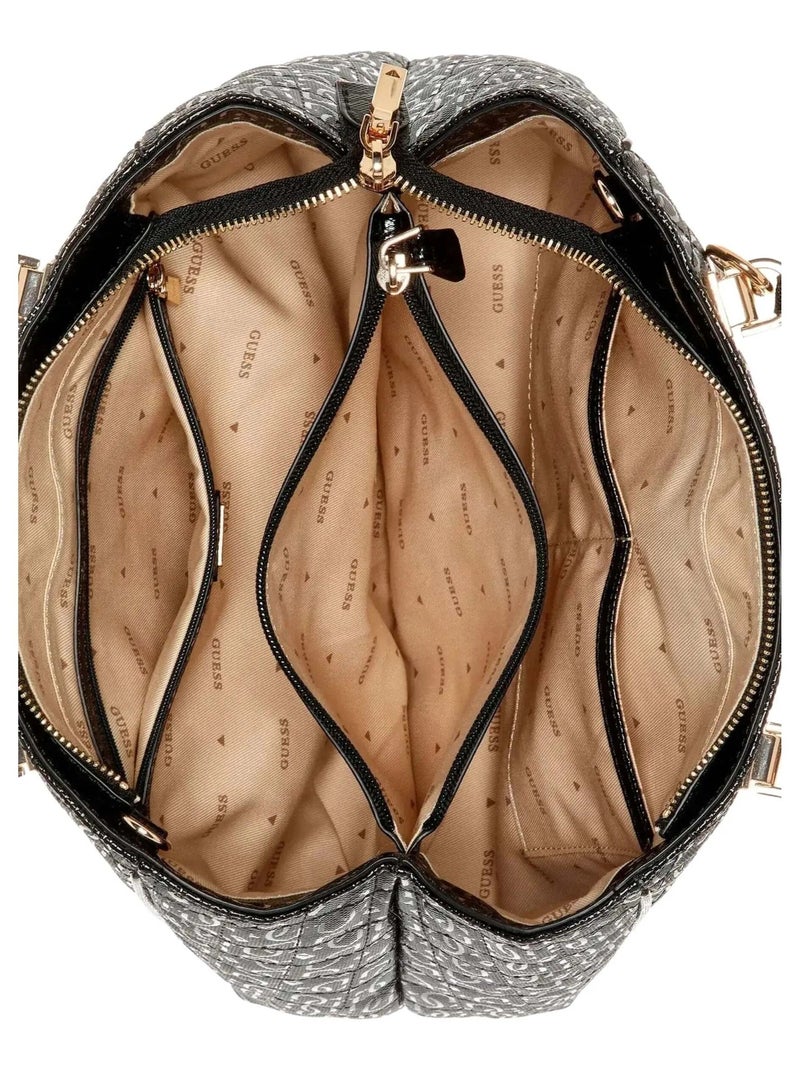 Sac Bandoulière Guess Adi Small Satchel Black GG932206 Noir - Kiabi