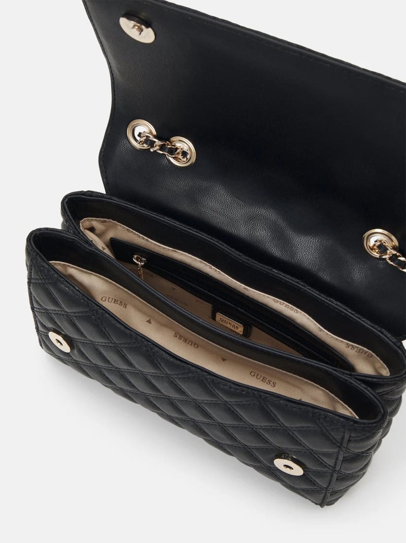 Sac Bandoulière Guess Spark Micro Mini Black QG874820 Noir - Kiabi