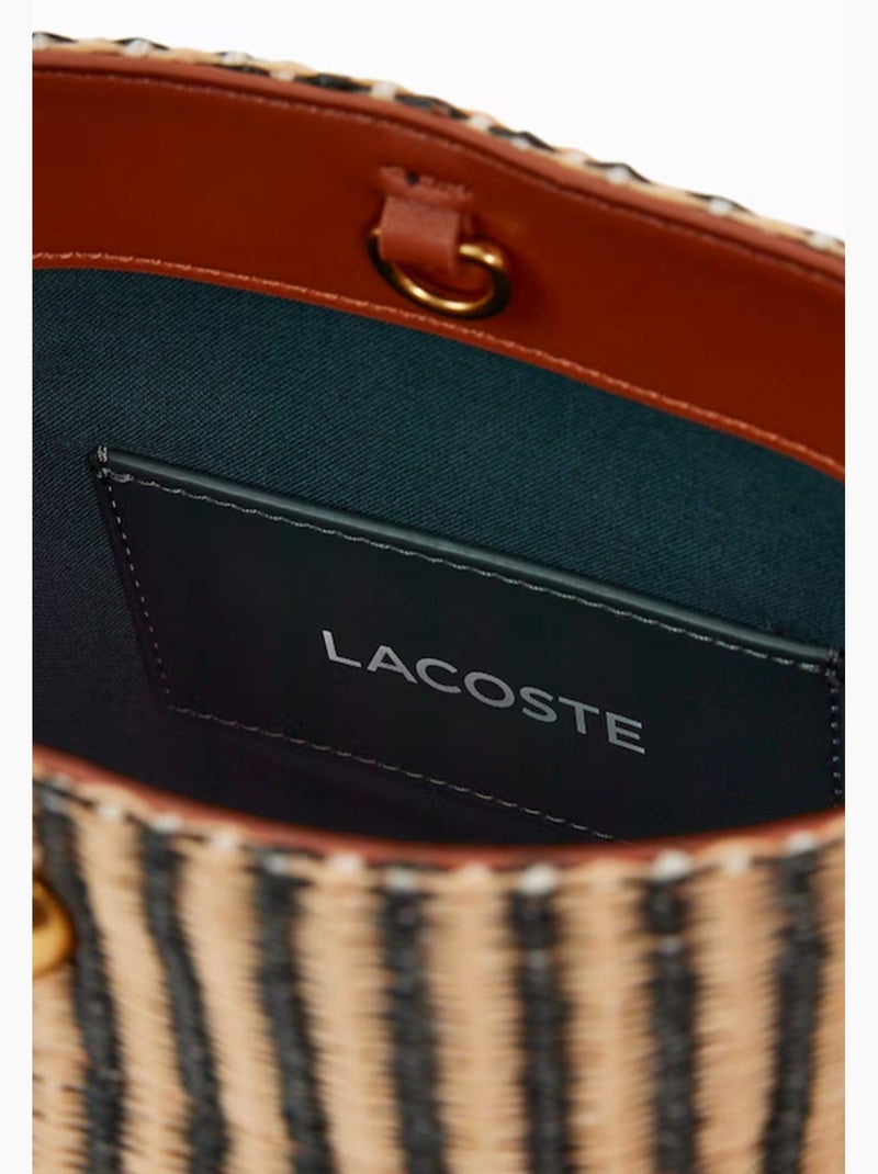 Sac bandouliere Lacoste Tennis bliss Camel/Multicolore - Kiabi