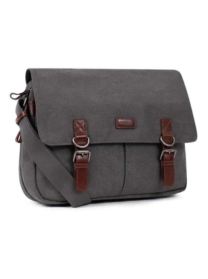 Sac bandoulière  léo | fagola Gris foncé - Kiabi