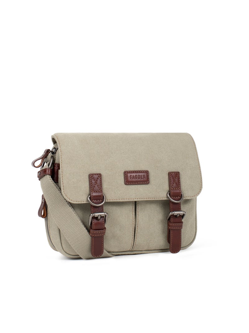 Sac bandoulière  léo | fagola Gris moyen - Kiabi
