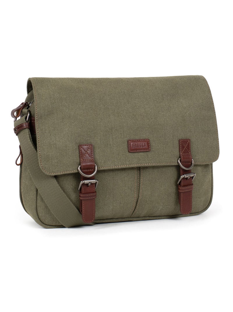 Sac bandoulière  léo | fagola Kaki - Kiabi