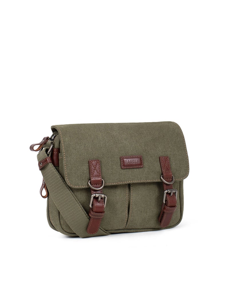 Sac bandoulière  léo | fagola Kaki - Kiabi