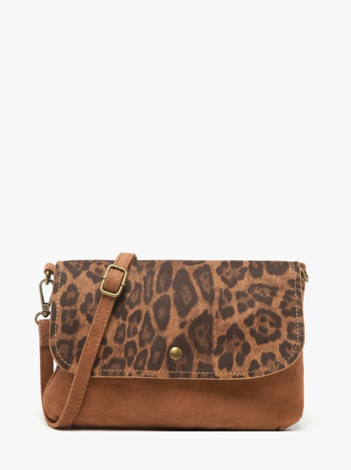 Sac Bandoulière Leopard Miniprix Toile Enduite - Kiabi