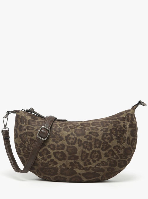 Sac Bandoulière Leopard Miniprix Toile Enduite - Kiabi