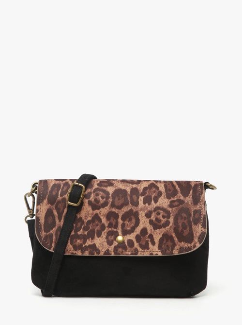 Sac Bandoulière Leopard Miniprix Toile Enduite - Kiabi