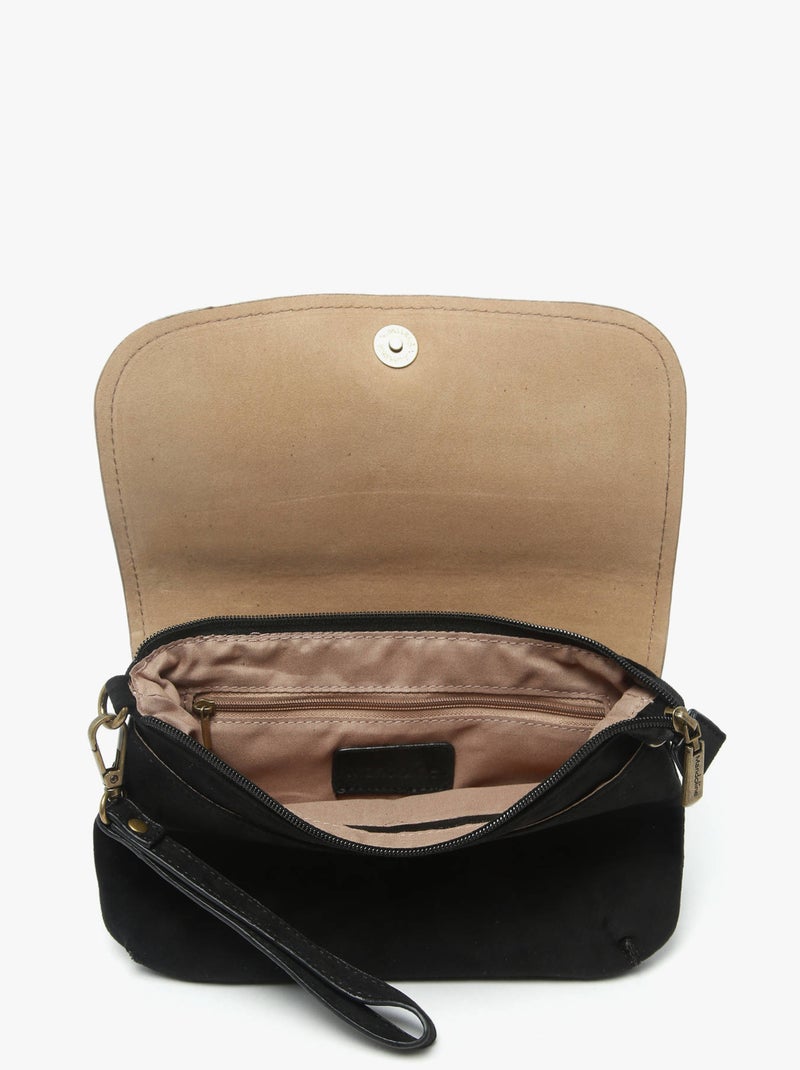 Sac Bandoulière Leopard Miniprix Toile Enduite Noir - Kiabi