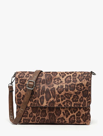Sac Bandoulière Leopard Miniprix Toile Enduite