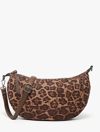 Sac bandoulière leopardo mandoline toile enduite