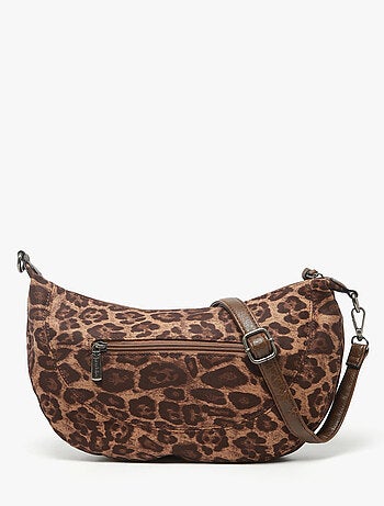 Sac bandoulière leopardo mandoline toile enduite