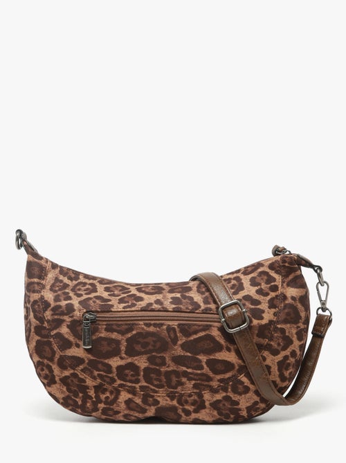 Sac bandoulière leopardo mandoline toile enduite - Kiabi Sac bandoulière leopardo mandoline toile enduite - Kiabi