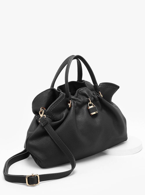 Sac Bandoulière Lock Torrow Toile Enduite - Kiabi Sac Bandoulière Lock Torrow Toile Enduite - Kiabi