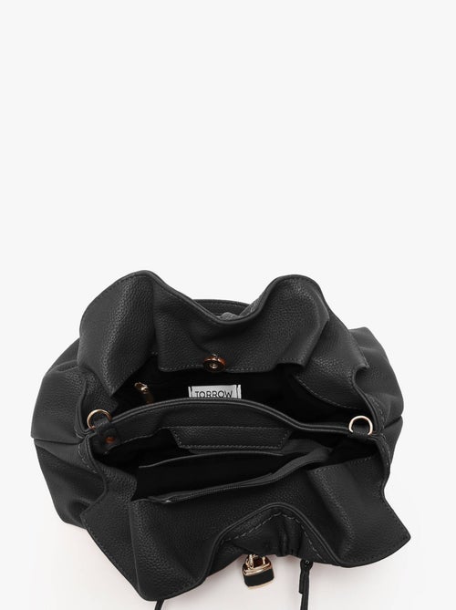 Sac Bandoulière Lock Torrow Toile Enduite - Kiabi Sac Bandoulière Lock Torrow Toile Enduite - Kiabi