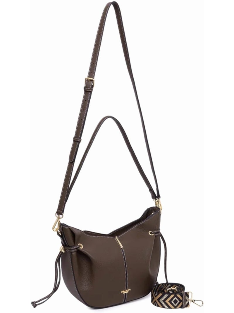 Sac bandouliere lollipops taloum Marron - Kiabi