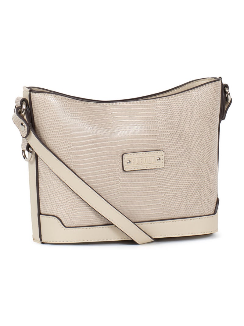 Sac bandoulière  maria | fagola Gris moyen - Kiabi