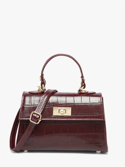 Sac bandoulière milano cuir de vachette - Kiabi Sac bandoulière milano cuir de vachette - Kiabi