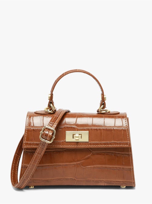 Sac bandoulière milano cuir de vachette - Kiabi Sac bandoulière milano cuir de vachette - Kiabi