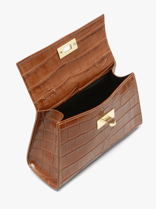 Sac bandoulière milano cuir de vachette - Kiabi Sac bandoulière milano cuir de vachette - Kiabi