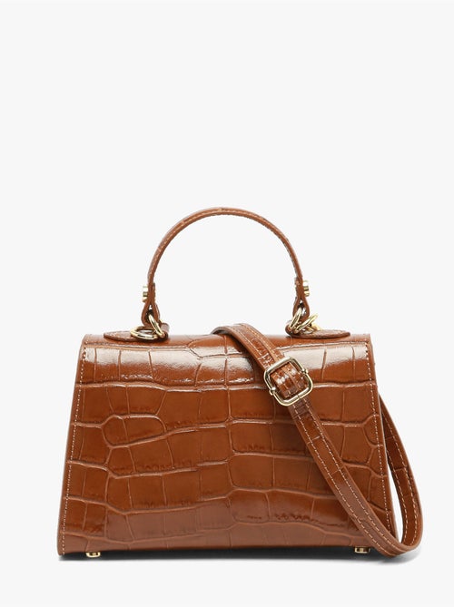 Sac bandoulière milano cuir de vachette - Kiabi Sac bandoulière milano cuir de vachette - Kiabi