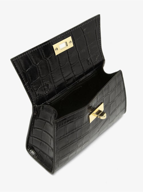Sac bandoulière milano cuir de vachette - Kiabi