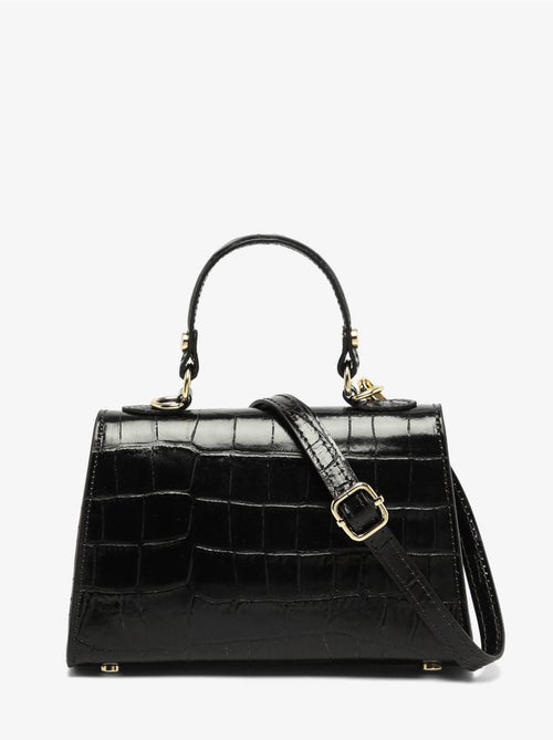 Sac bandoulière milano cuir de vachette - Kiabi