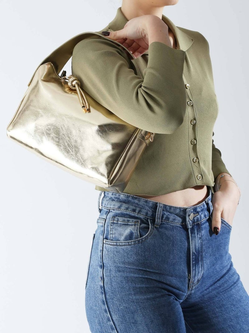 Sac Bandoulière Moon Torrow Toile Enduite Gold - Kiabi