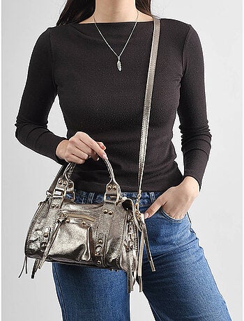 Sac bandoulière nine cuir milano cuir de vachette