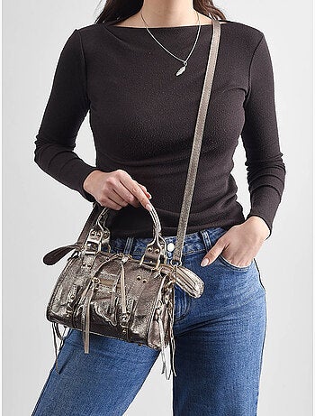 Sac bandoulière nine cuir milano cuir de vachette