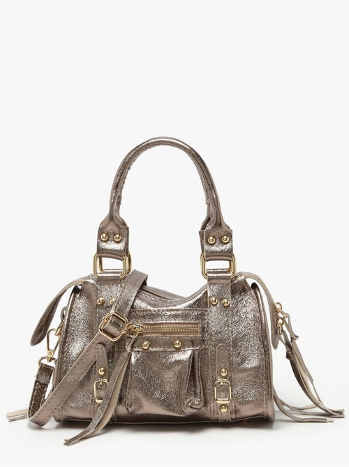 Sac bandoulière nine cuir milano cuir de vachette - Kiabi