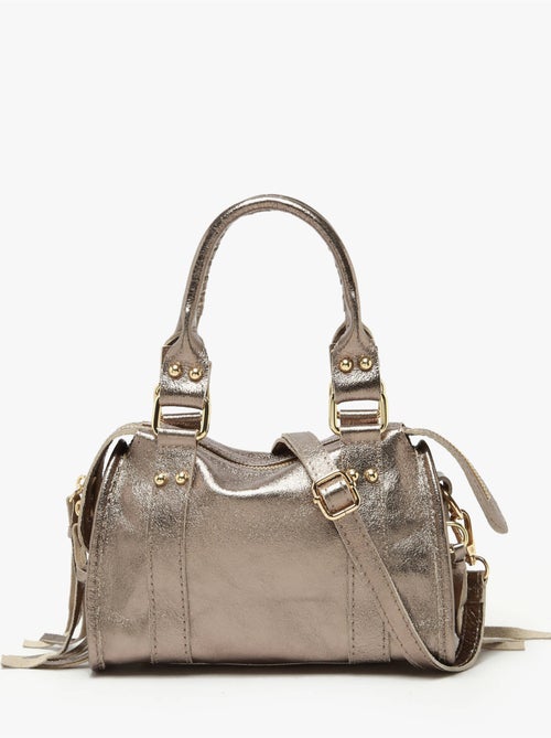 Sac bandoulière nine cuir milano cuir de vachette - Kiabi