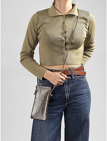 Sac bandoulière nine cuir milano cuir de vachette