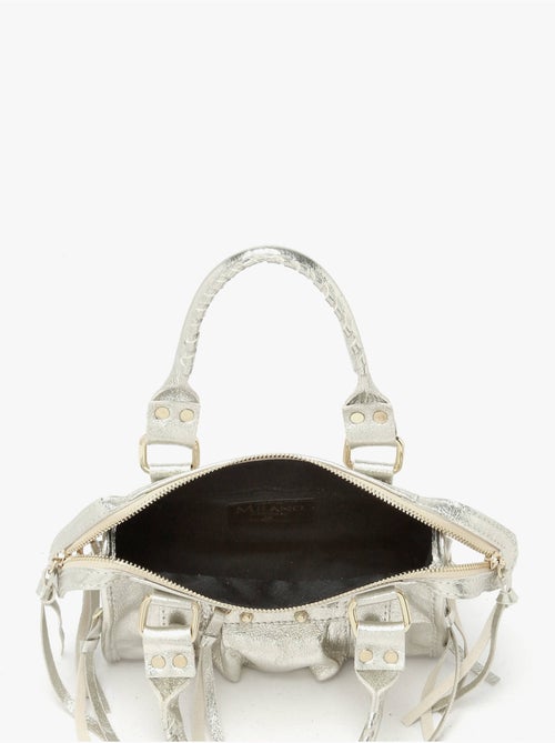 Sac bandoulière nine cuir milano cuir de vachette - Kiabi