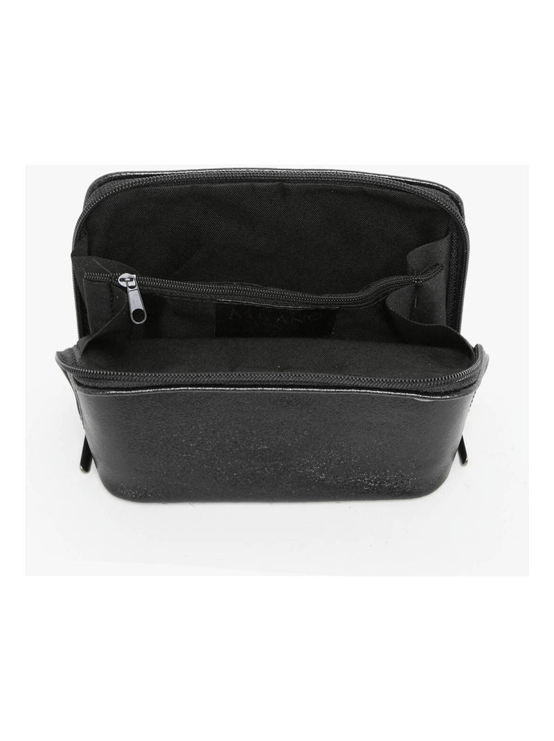 Sac Bandoulière Nine Cuir Milano Cuir De Vachette Noir Noir - Kiabi