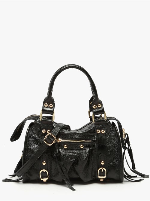 Sac bandoulière nine cuir milano cuir de vachette - Kiabi